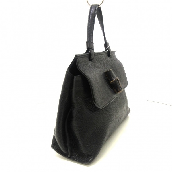 グッチ GUCCI ハンドバッグ 370831 バンブーデイリー レザー 黒 バッグ