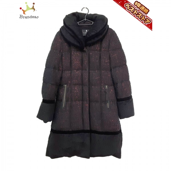 沸騰ブラドン LANVIN ランバンコレクション COLLECTION コート 長袖/パイル/冬 レディース レッド×黒 - M サイズ38 ダウンコート 女性用 沸騰ブラドン LANVIN ランバンコレクション COLLECTION コート 長袖/パイル/冬 レディース レッド×黒 - M サイズ38 ダウンコート 女性用