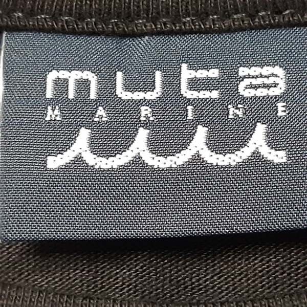 ムータ muta 長袖Tシャツ サイズS - 黒×グレー メンズ クルーネック