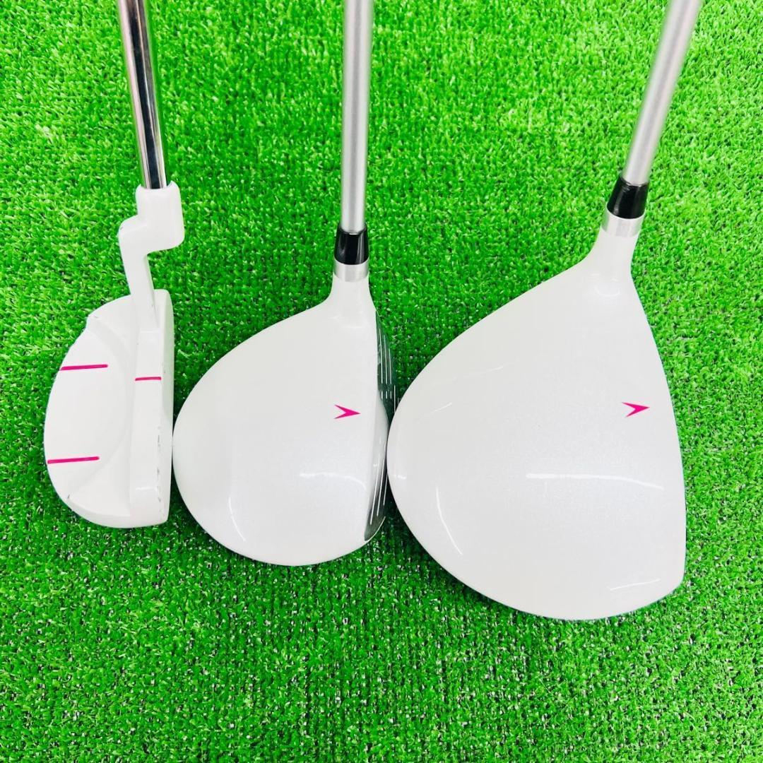良品 IGNIO レディースゴルフセット 7本 L 初心者 右 キャディバッグ-
