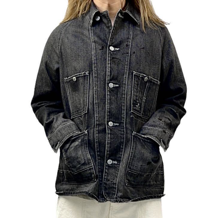 中古 NEIGHBORHOOD ネイバーフッド ブラック デニム ペイント 中古 NEIGHBORHOOD ネイバーフッド ブラック デニム ペイント