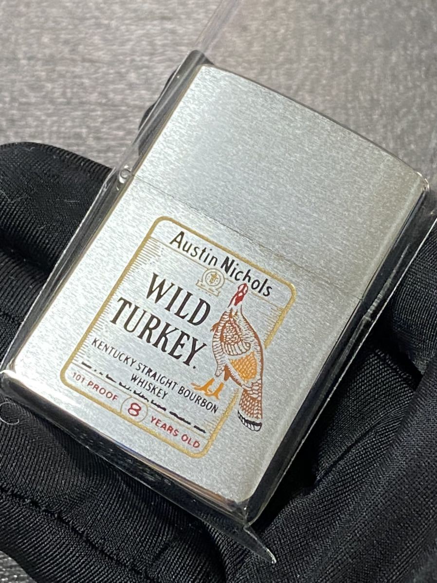 zippo ワイルドターキー 筆記体 シルバー 希少モデル ヴィンテージ 1987年製 ② WILD TURKEY シルバーインナー 1987年製_画像2