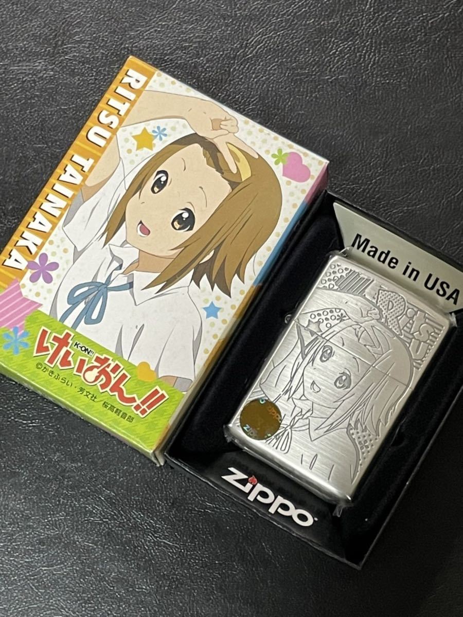 zippo けいおん 田井中 律 両面刻印 希少モデル 2011年製 RITSU TAINAKA 専用ケース 保証書付き_画像1