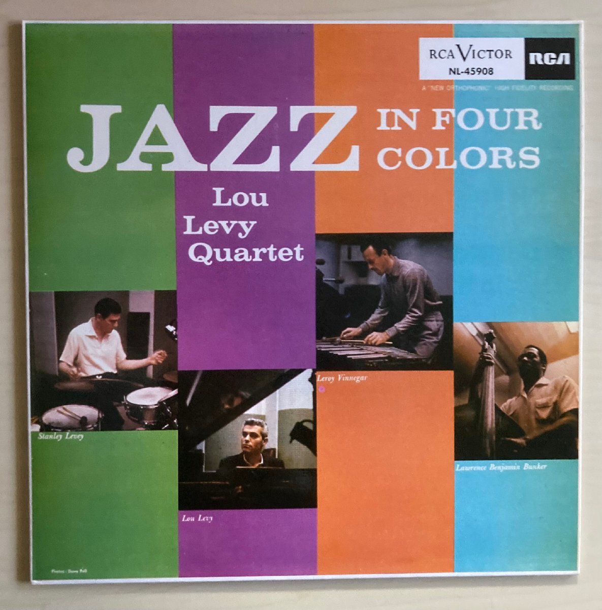 LPA21869 ルー・レヴィ・カルテット LOU LEVY / JAZZ IN FOUR COLORS 輸入盤LP 盤良好 スペイン_画像1