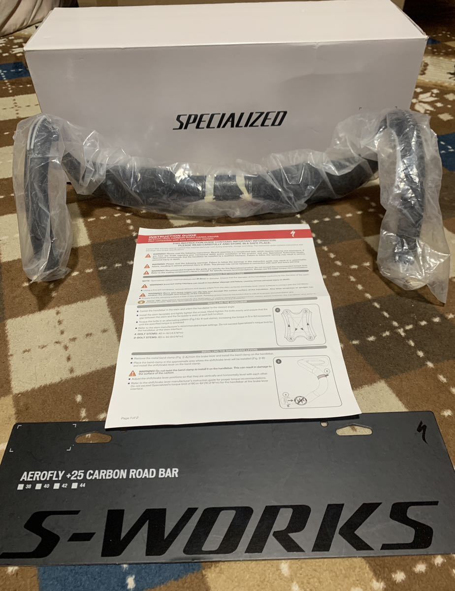 S-WORKS SPECIALIZED カーボン Aerofly Carbon Handlebars S-WORKS SPECIALIZED カーボン Aerofly Carbon Handlebars