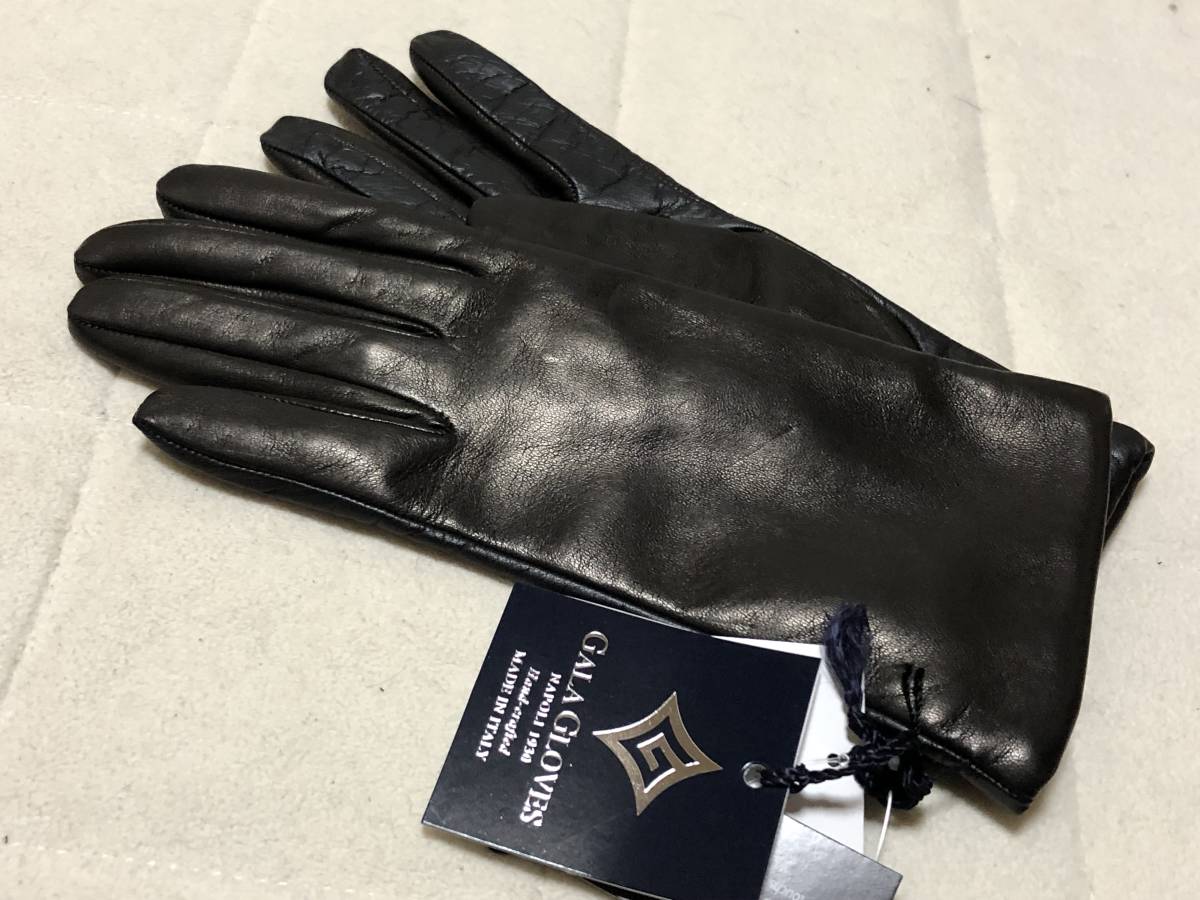 愛用 281新品GALA GLOVESガラグローブ羊革レディース手袋黒イタリア製