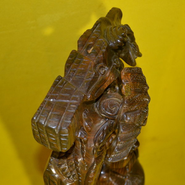 布袋様 緑檀 仏像 木製　彫刻 仏教美術 【ｈ1-3-1】_画像10