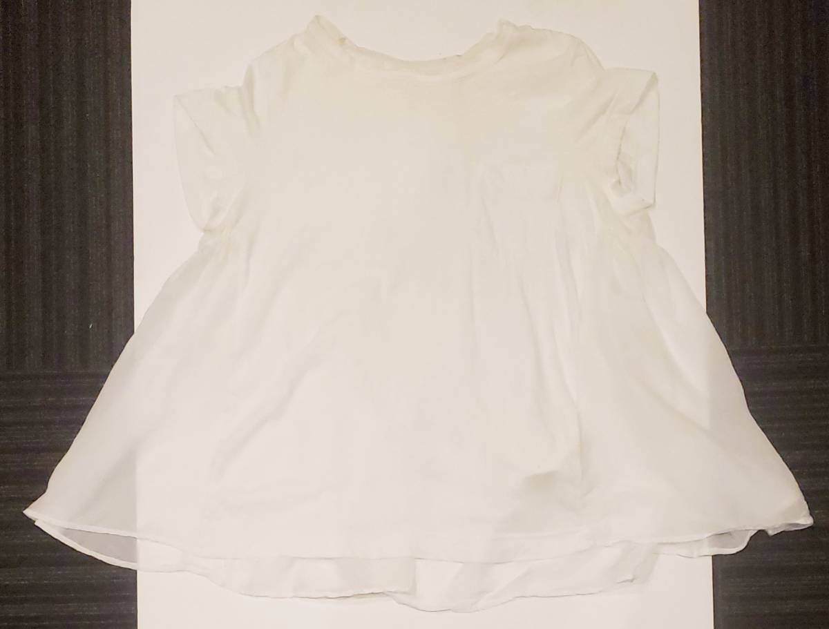出産祝いなども豊富 サカイ sacai ギャザー アシンメトリーTシャツ