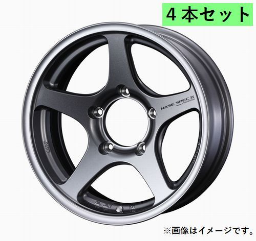 個人宅発送可能 ウエッズ Weds 16X5.5J ±0 5穴 PCD139.7 GMT ホイール 4本セット MADSPOKE HASE SPECII ハセ スペック ツー (39410)