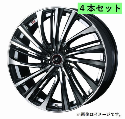 個人宅発送可能 ウエッズ Weds 17X7.0J +47 5穴 PCD114.3 PBMC ホイール 4本セット LEONIS FS レオニス・エフエス (39980)_画像1