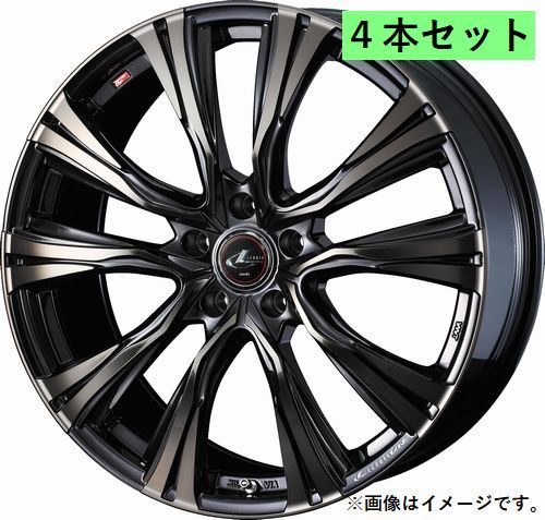 個人宅発送可能 ウエッズ Weds 15X6.0J +43 5穴 PCD114.3 PBMC/TI ホイール 4本セット LEONIS VR レオニス・ブイアール(41215)_画像1