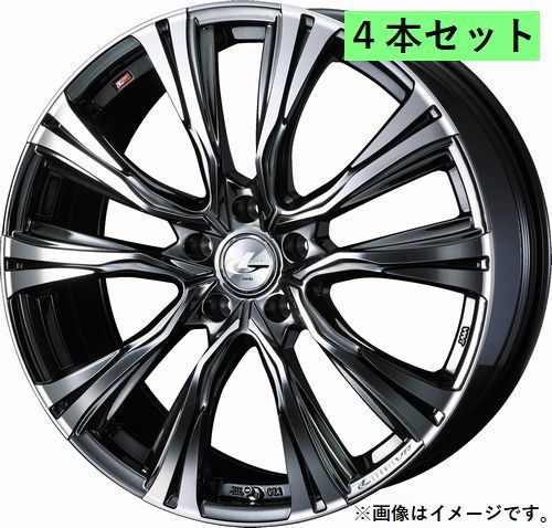 個人宅発送可能 ウエッズ Weds 18X7.0J +47 5穴 PCD100 BMCMC ホイール 4本セット LEONIS VR レオニス・ブイアール(41260)_画像1