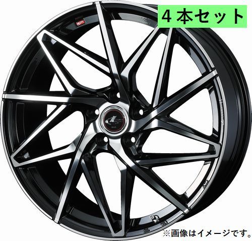 個人宅発送可能 ウエッズ Weds 16X6.5J +52 5穴 PCD114.3 PBMC ホイール 4本セット LEONIS IT レオニス・アイティー (40581)_画像1