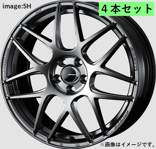 個人宅発送可能 ウエッズスポーツ WedsSport 17X7.5J+45 5穴 PCD114.3 PSB ホイール 4本セット SA-27R エスエーニーナナアール(74214)_画像1