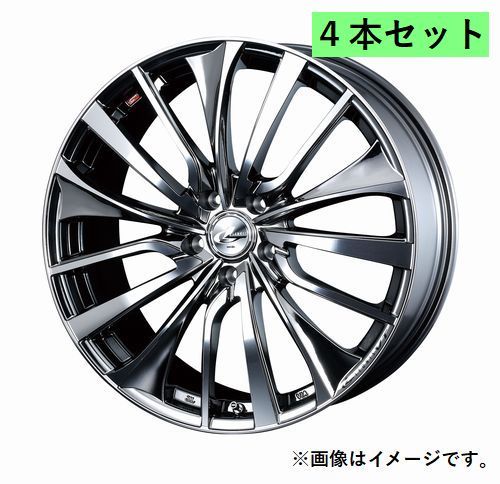 個人宅発送可能 ウエッズ Weds 19X8.0J +35 5穴 PCD114.3 BMCMC ホイール 4本セット LEONIS VT レオニス・ブイティー (36376)_画像1