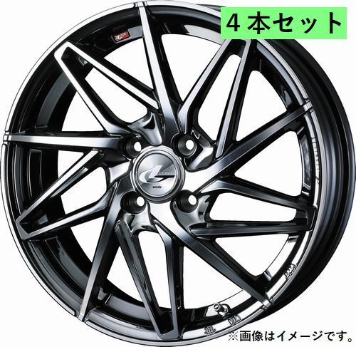 個人宅発送可能 ウエッズ Weds 17X6.5J +50 4穴 PCD100 BMCMC ホイール 4本セット LEONIS IT レオニス・アイティー (40588)_画像1