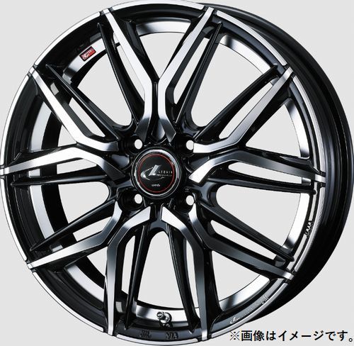 個人宅発送可能 ウエッズ Weds 16X6.0J +42 4穴 PCD100 PBMC ホイール 4本セット LEONIS LM レオニス エルエム (40788)_画像1