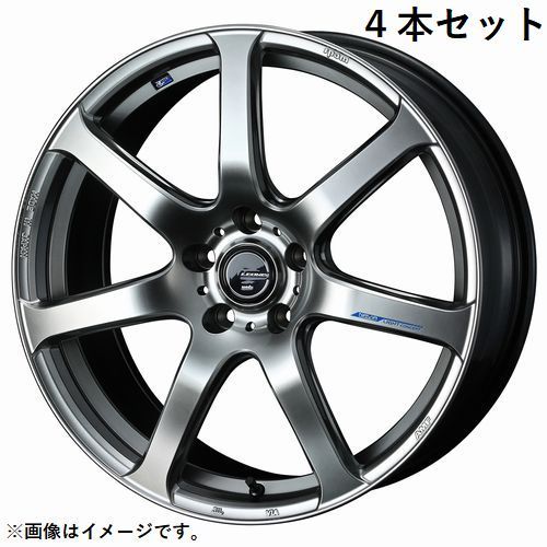 個人宅発送可能 ウエッズ Weds 17X7.0J +42 5穴 PCD114.3 HSB ホイール 4本セット LEONIS NAVIA 07 レオニス・ナヴィア ゼロセブン (39569)_画像1