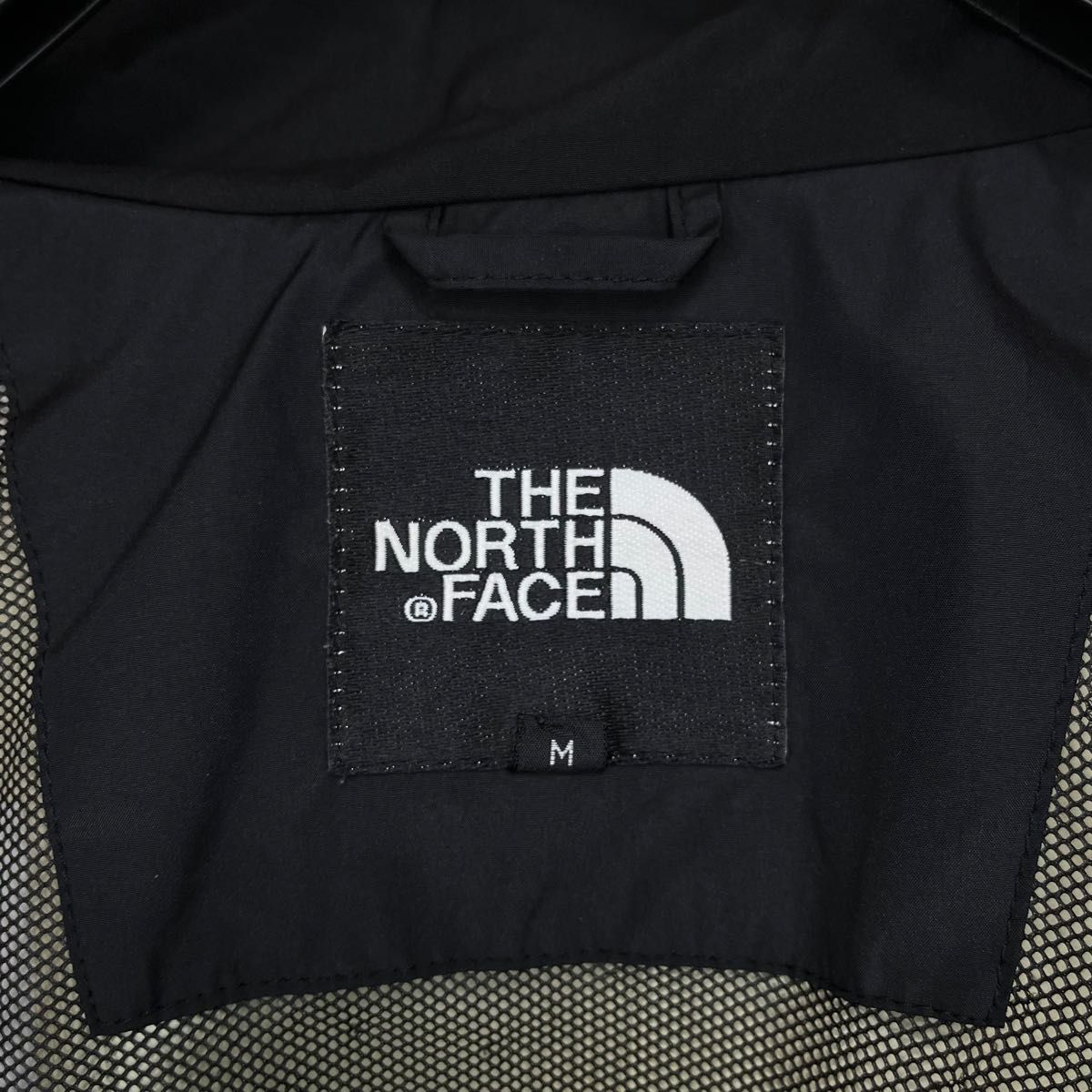 美品人気ノースフェイス ナイロンジャケット ゴアテックス レディースM ロゴ刺繍 THE NORTH FACE ブラック 透湿防水