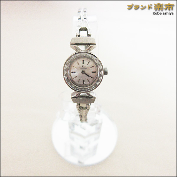 OMEGA オメガ 手巻き 腕時計 レディース カットガラス ヴィンテージ