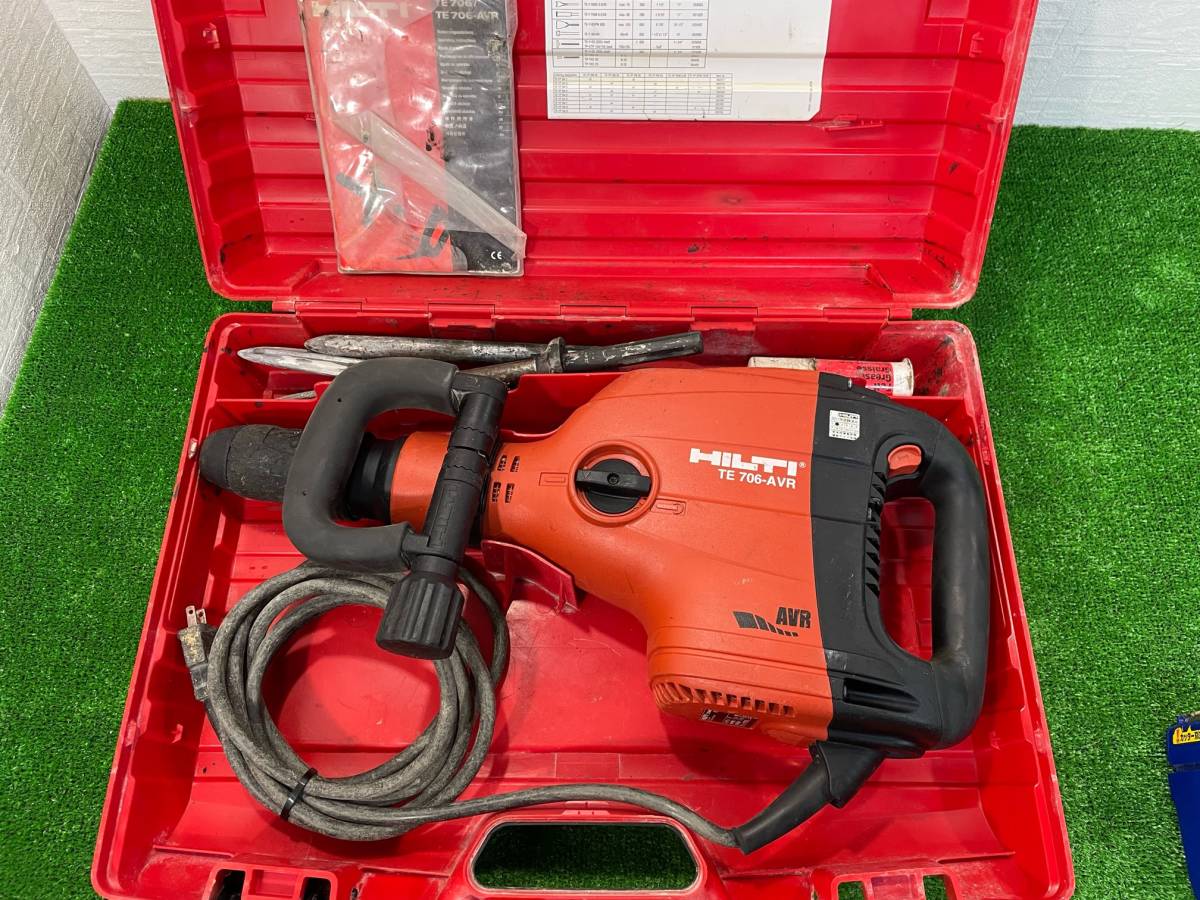 動作品【ヒルティ HILTI】 電動ハツリ機 TE706-AVR 電動ハンマ 動作品【ヒルティ HILTI】 電動ハツリ機 TE706-AVR 電動ハンマ
