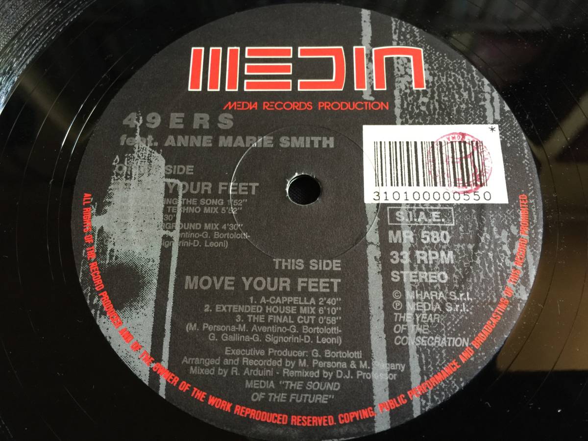 ★49ers Feat. Anne Marie Smith / Move Your Feet 12EP ★ qsecHO1_画像4