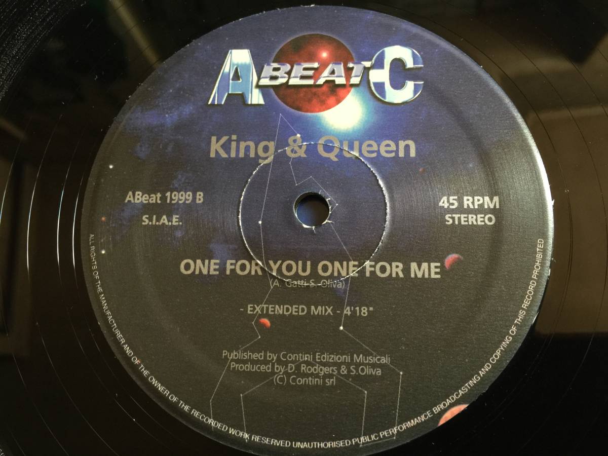 ★King & Queen / 1999 / One For You One For Me 12EP ★qseb1の画像2