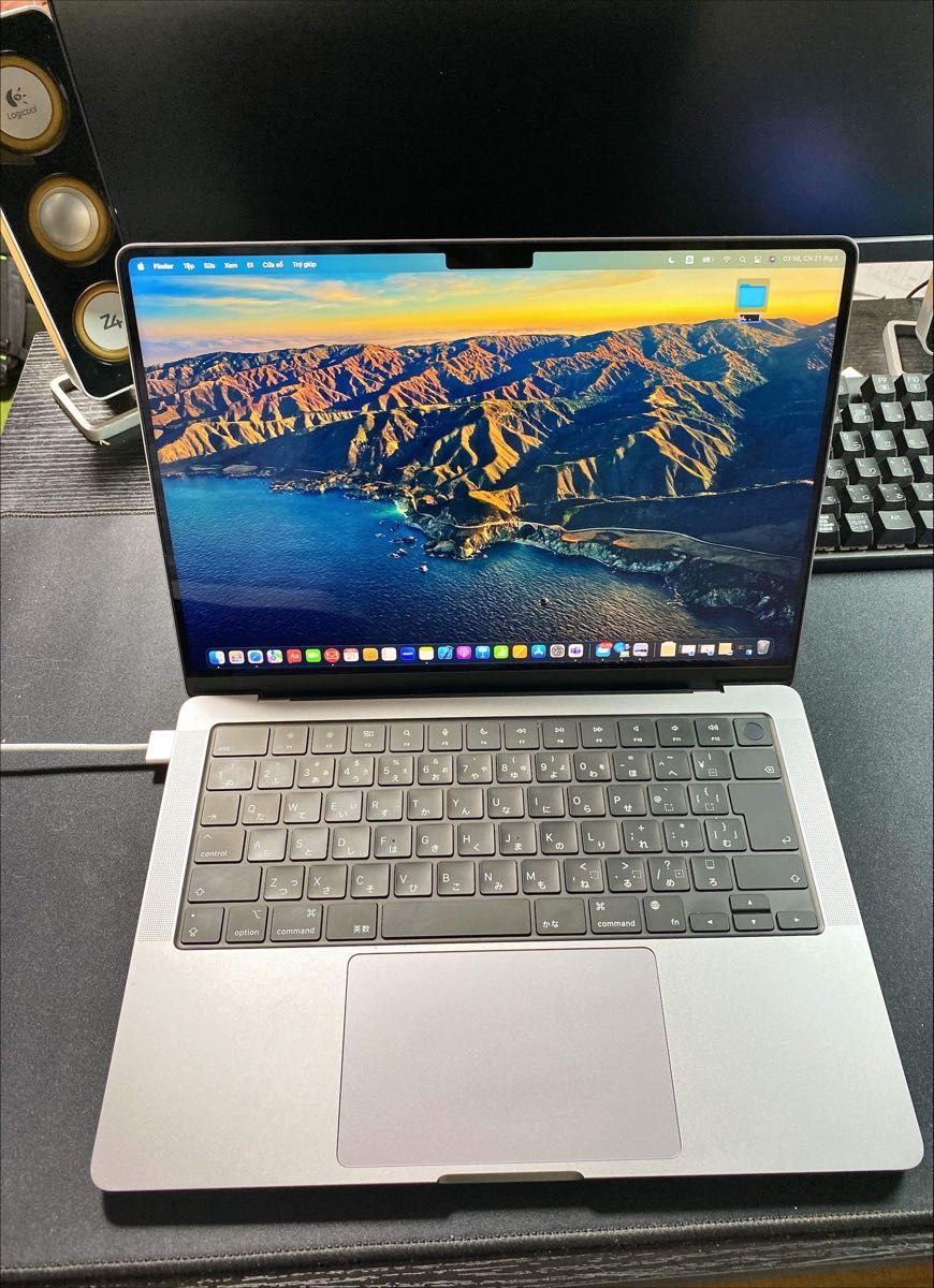 Macbook pro 2021 M1 pro 16GB 512GB バッテリー100％充放電回数19回14インチ