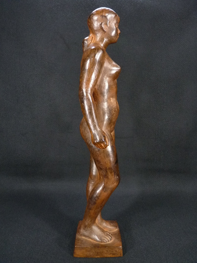 Yahoo!オークション - 日展彫刻家 三枝惣太郎 鉄製 裸婦像