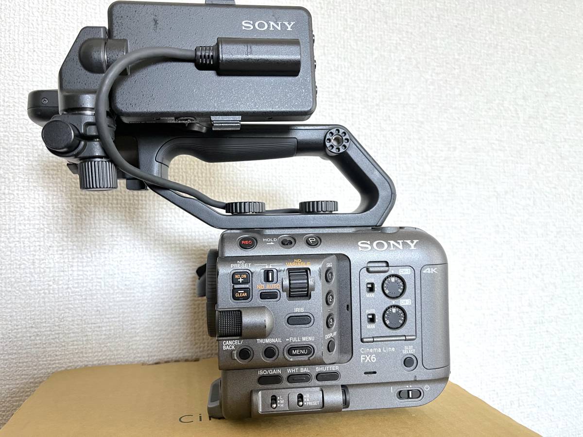 SONY FX6 Cinema Line シネマカメラ ILME-FX6V 本体 ソニー ビデオカメラ ボディ ボディー FX3 FX30 FX9 xdcam お探しの方にも