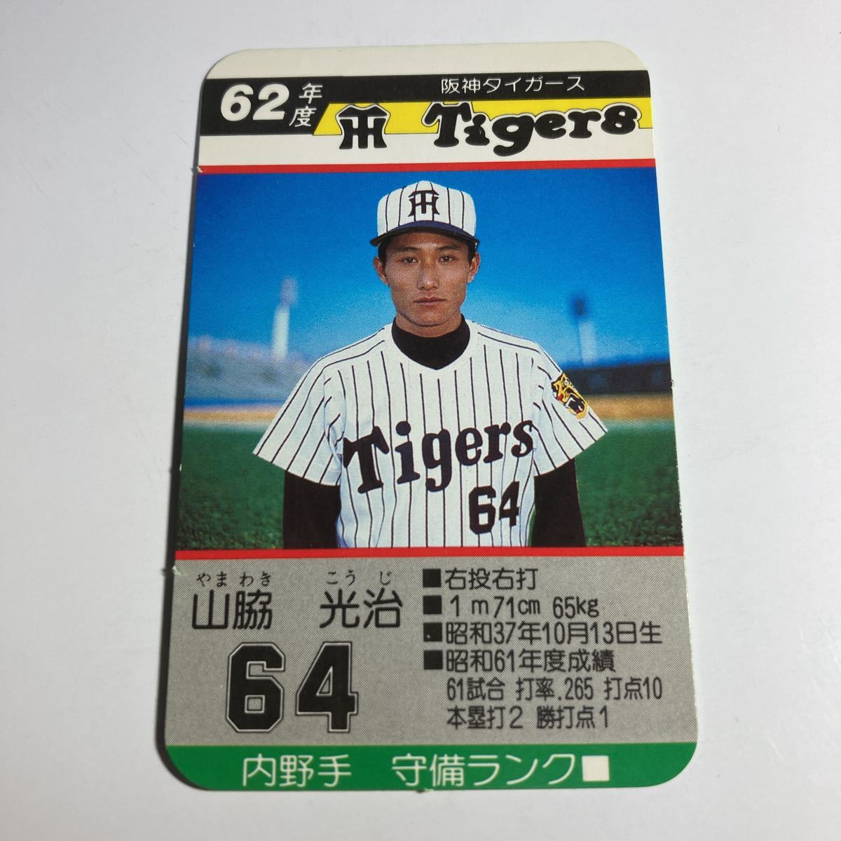 タカラプロ野球カード昭和61年阪神-