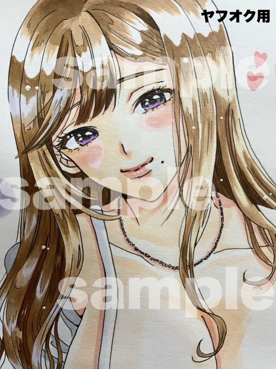 手描きイラスト オリジナル B5サイズ 創作 原画 春 桜 ピンク 花 手描きイラスト オリジナル B5サイズ 創作 原画 春 桜 ピンク 花