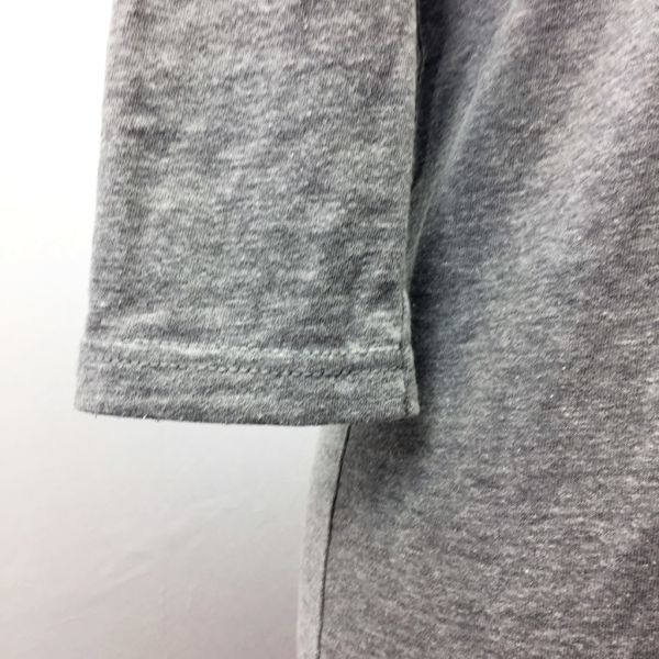A|Xアルマーニ エクスチェンジ 七分袖 Tシャツ グレー 綿100％ 背中プリント サイズXS USA製 レディース_画像5