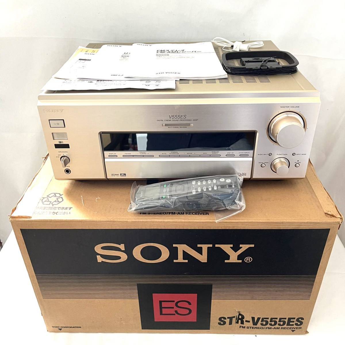 SONY ソニー AVアンプ STR-V555ES 化粧箱 取説 リモコン RM SONY ソニー AVアンプ STR-V555ES 化粧箱 取説 リモコン RM