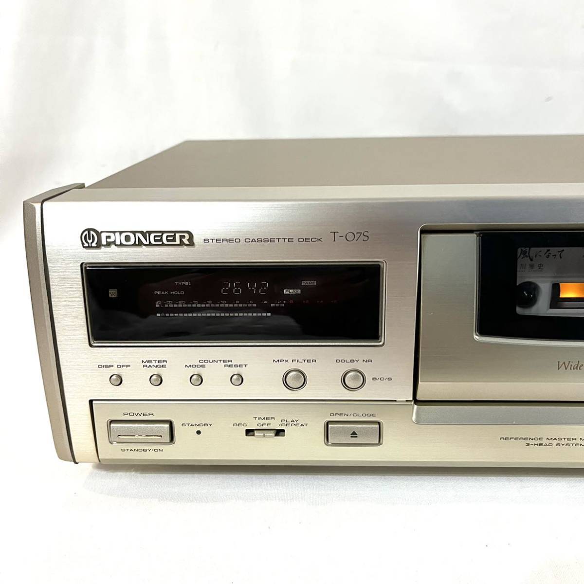 【内部ベルト交換済】PIONEER パイオニア 3ヘッドカセットデッキ T-07S