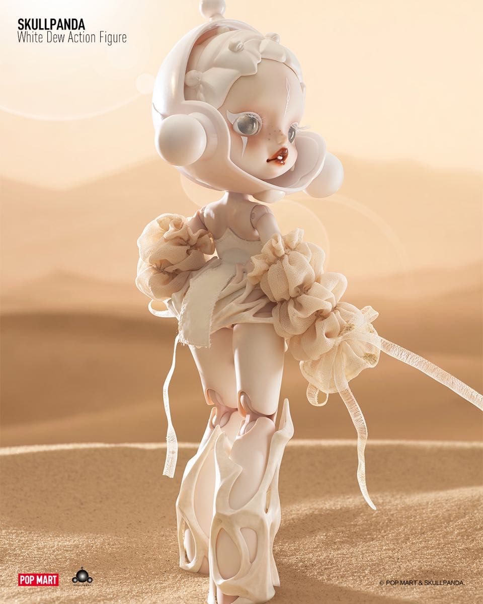 POPMART SKULLPANDA WHITE DEW アクションフィギュア | noonanwaste.com