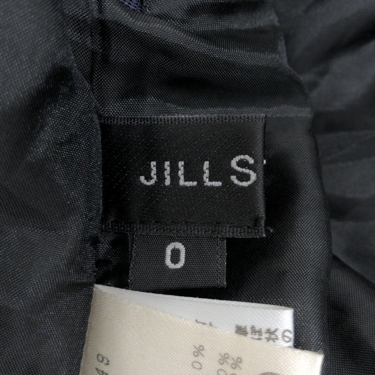 美品 JILLSTUART ジルスチュアート シルク100% 総柄 ショート パンツ 0(S) w72 濃紺系 ネイビー系 国内正規品 レディース 大人可愛い◎_画像3