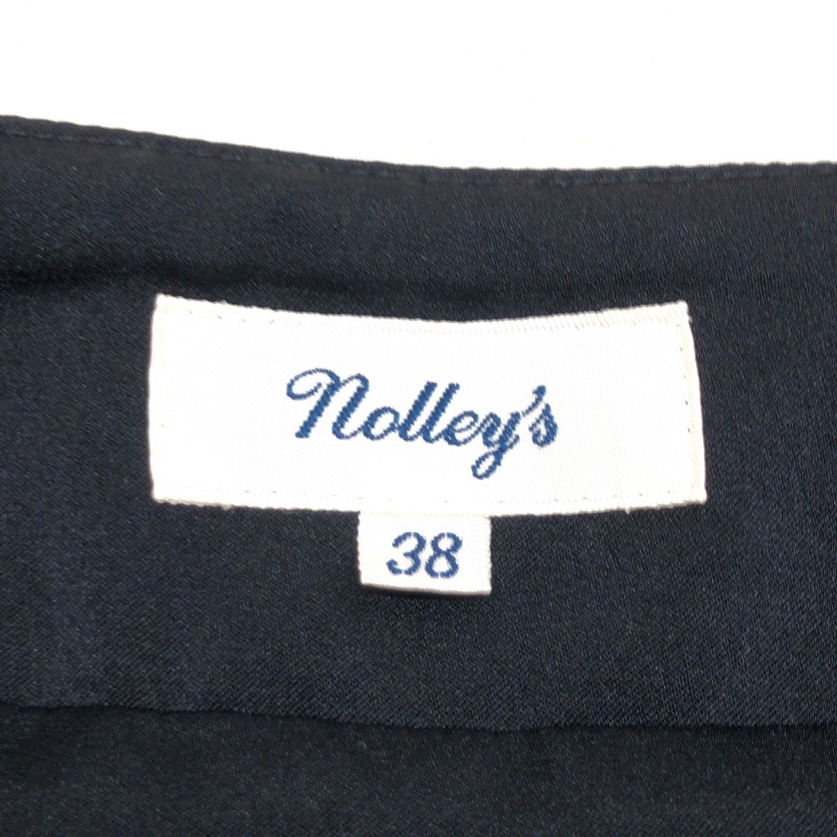 NOLLEY’S ノーリーズー レイヤード プリーツスカート 38(M) 黒 ブラック 日本製 ミディ丈 国内正規品 レディース 女性用_画像3