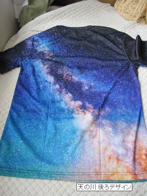 宇宙　天の川　半袖Tシャツ　メンズ　XL_画像4
