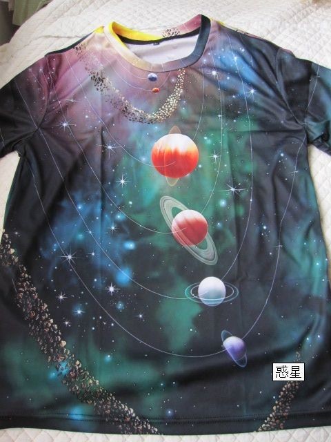 宇宙　惑星　半袖Tシャツ　メンズ　M_画像1