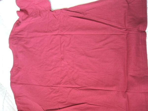 モノタロウ　半袖Tシャツ　Lサイズ　バーガンディ(赤紫)_この写真の色は実物より赤すぎです