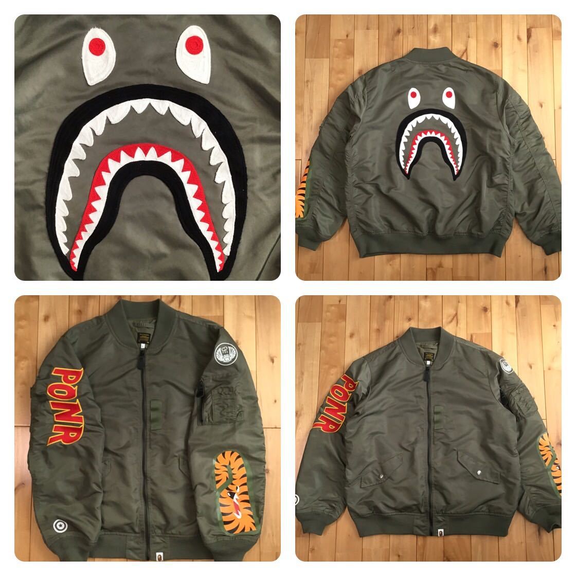 代引き不可】【代引き不可】A BATHING APEシャークジャケット SHARK