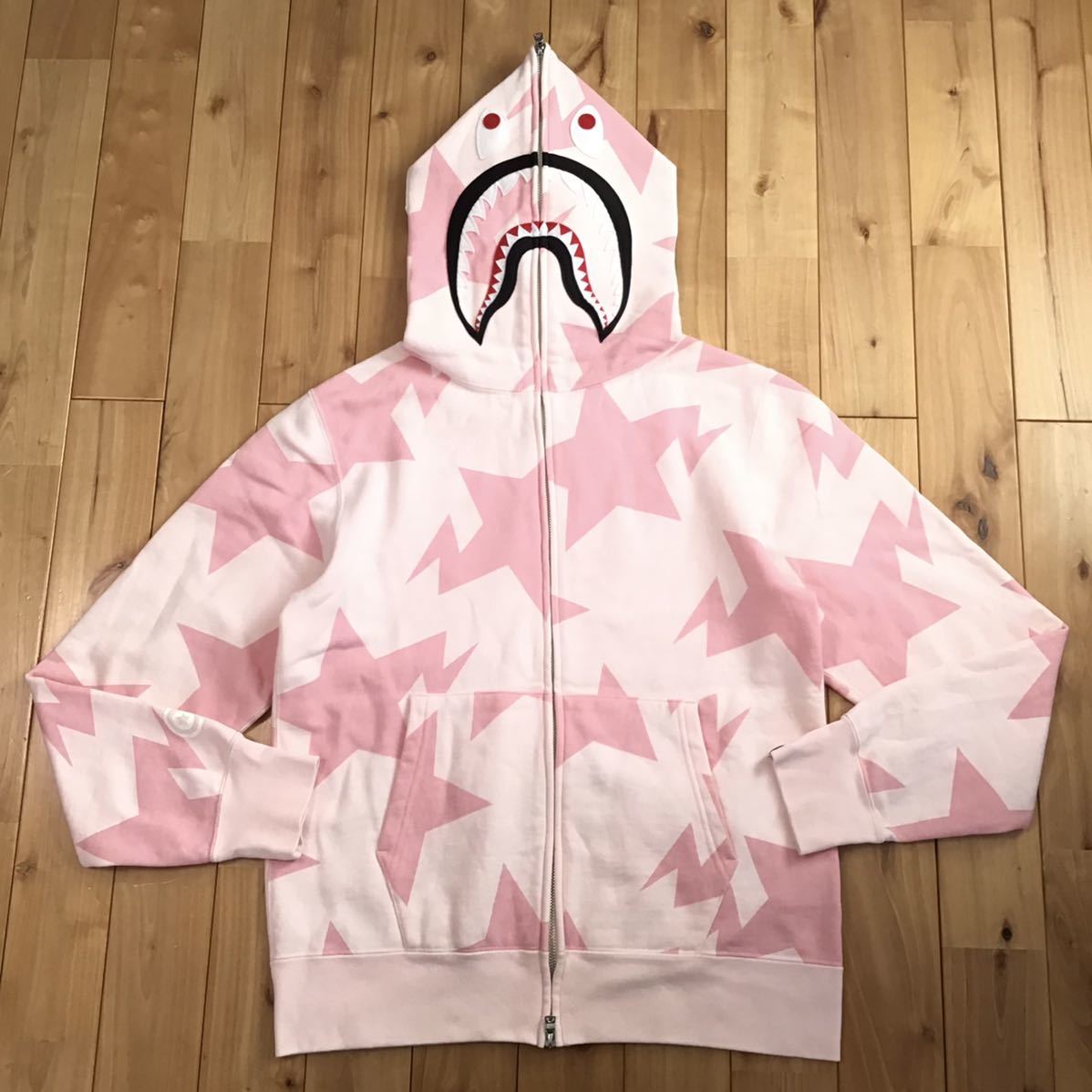 Yahoo!オークション - BAPE スター シャーク パーカー Lサイズ Pink