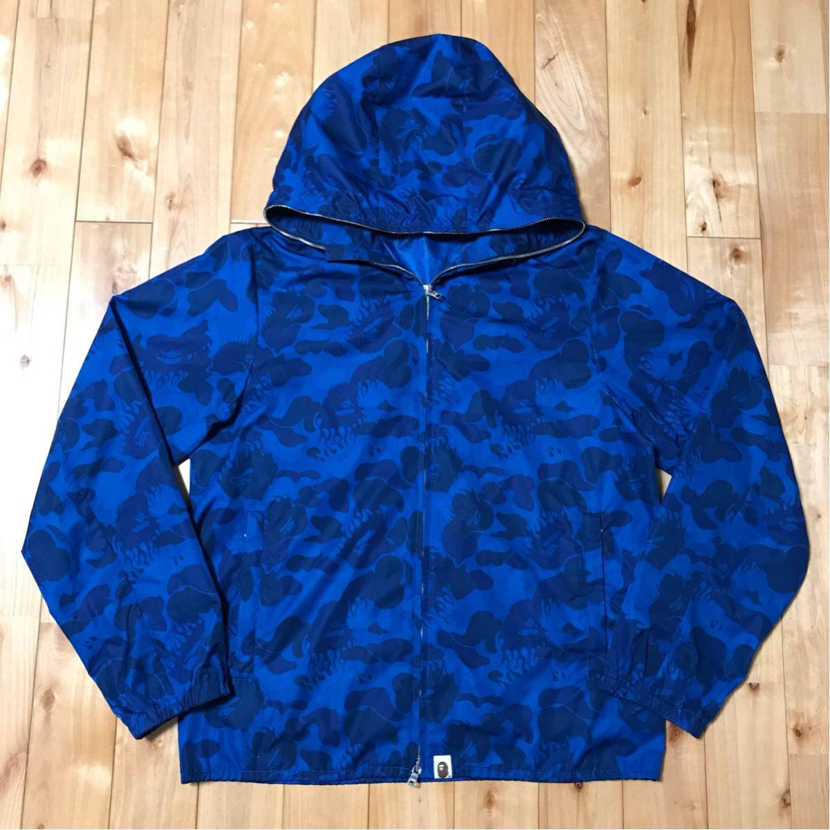 ★激レア★ fire camo マウンテンパーカー M a bathing ape bape ファイヤーカモ ベイプ アベイシングエイプ ナイロン ジャケット パーカー