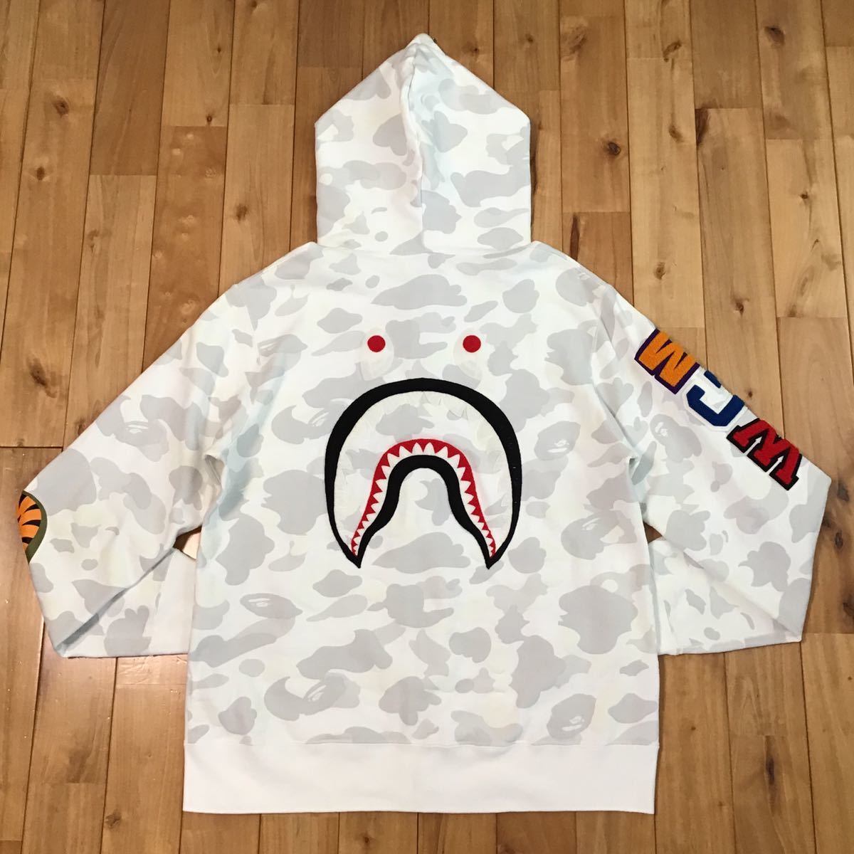 ☆蓄光☆ XL EMBROIDERY shark full zip hoodie City camo ☆蓄光☆ XL EMBROIDERY shark full zip hoodie City camo