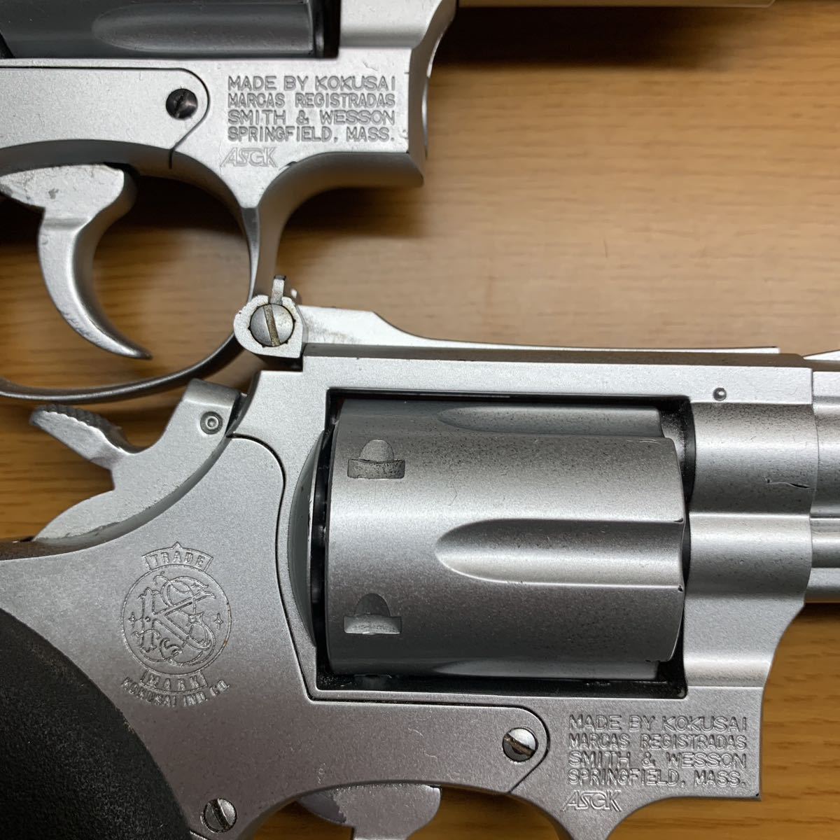 コクサイ s&w m19 ガスガン ガス リボルバー ASGK 初期型 貫通 コクサイ s&w m19 ガスガン ガス リボルバー ASGK 初期型 貫通