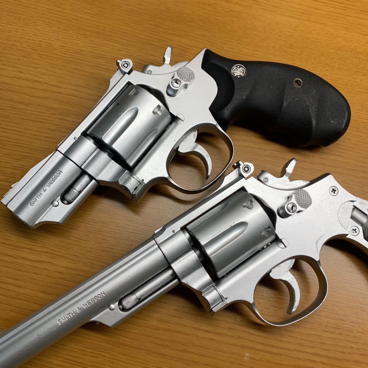 値下げ】コクサイ製ガスリボルバーS&W M19 6インチ 貫通シリンダー