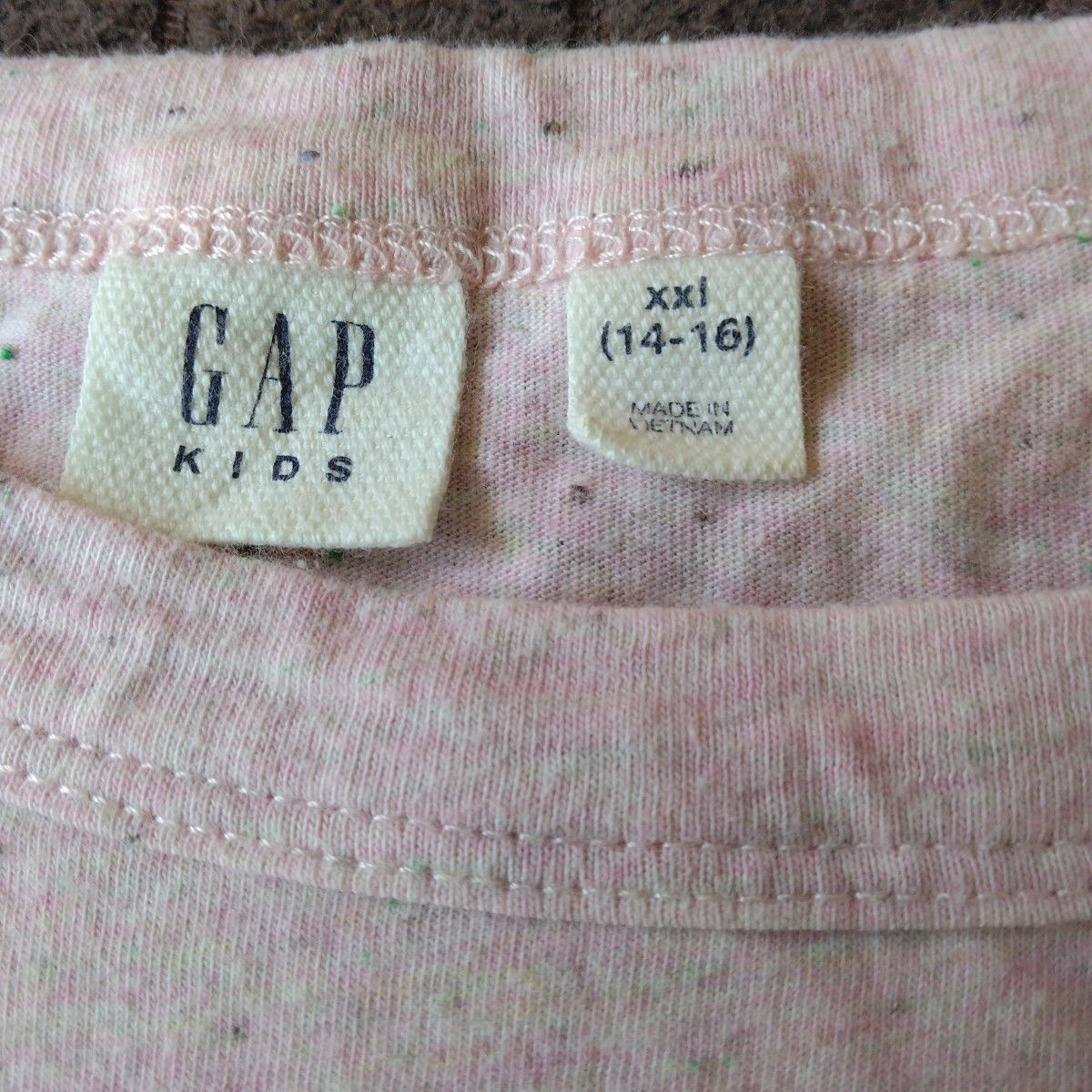 キッズ半袖TシャツGAP150㎝～ピンク色ハートスパンコールラメ