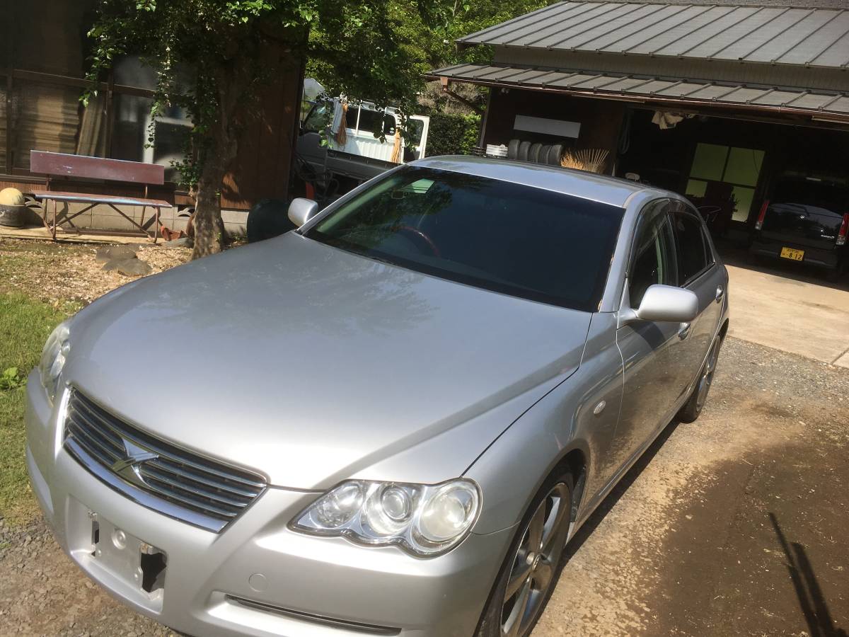  price cut H17 year Toyota Mark X 300G real running 13.8 ten thousand . no inspection silver HID back camera 3.0 3000