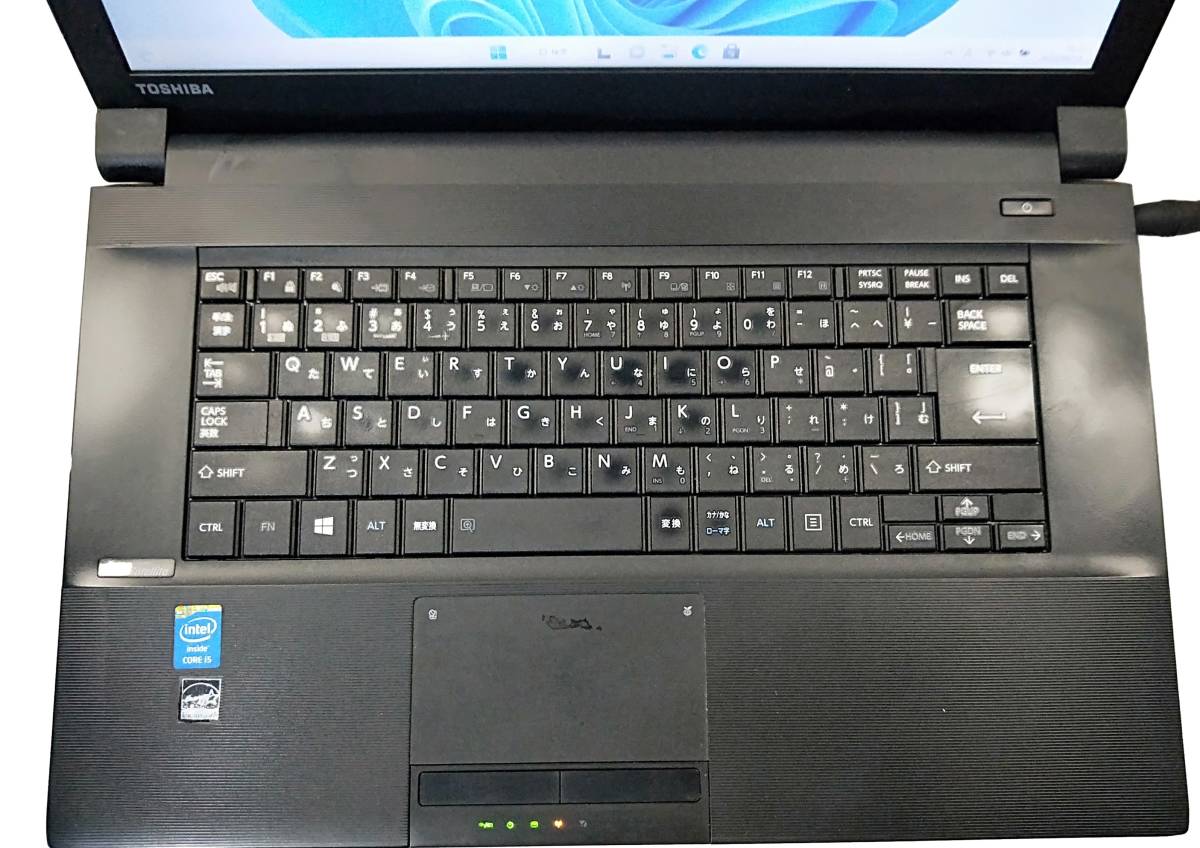 ★【驚速 TOSHIBA B554/K i5-4300M 2.60Hz x4+8GB+SSD:240GB 15.6インチノートPC】Win11+Office2021 Pro/USB3.0/HDMI■D051331の画像2